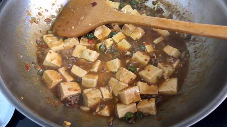 肉末炖豆腐,出锅