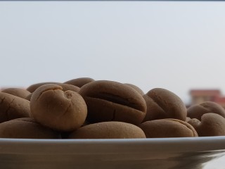 咖啡豆饼干,咖啡豆造型饼干