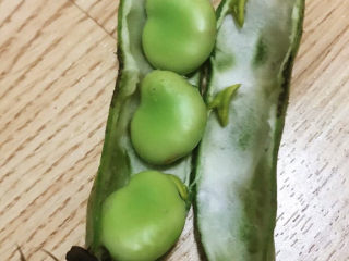 五香蚕豆,蚕豆外皮看起来不是很新鲜不过剥开里面的蚕豆宝宝还是可以的