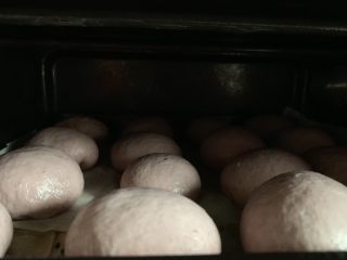 紫薯小面包,二次发酵