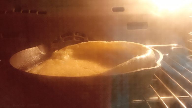 荷兰松饼,很快就开始膨胀了