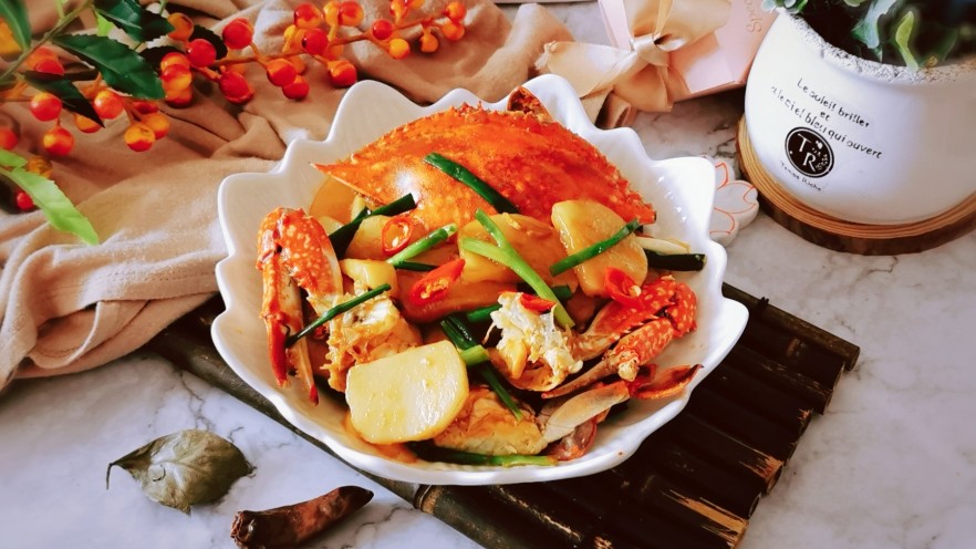 螃蟹炒年糕