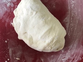 白馒头,半小时后揉面结束，在硅胶垫上撒干粉，面包机内取出面团，在垫子上揉成光滑面团，如果粘可以多加一些干粉