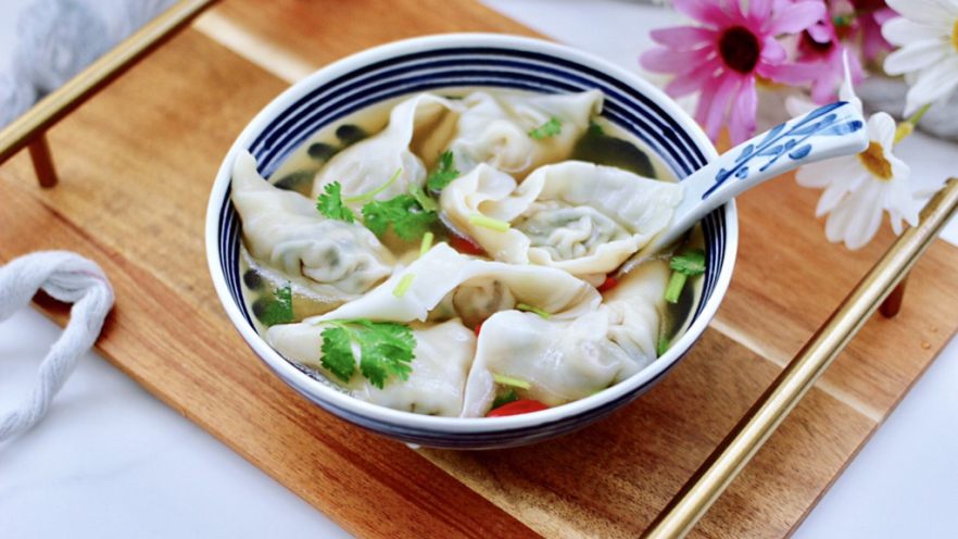 小白菜磷虾大馅馄饨