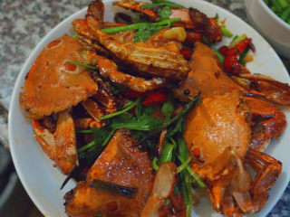 香辣螃蟹,好吃的螃蟹就可以吃啦～