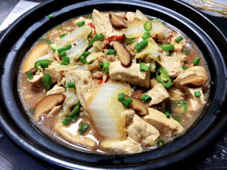 白菜炖豆腐77香菇肉末白菜炖豆腐做法,功效,食材 