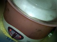 红豆粽子,用电炖锅隔水蒸煮一夜