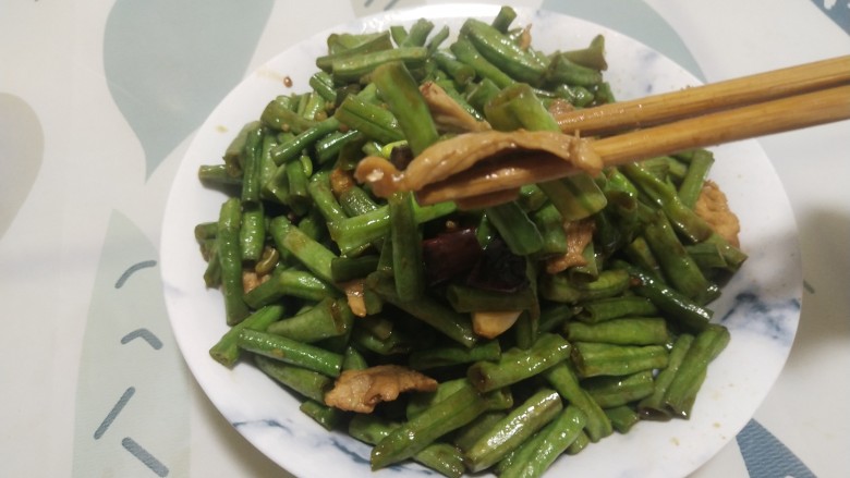 四季豆炒肉(长豆角),很下饭的一道菜