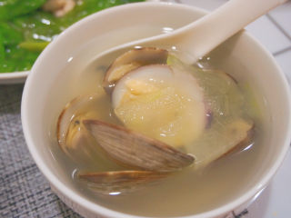 蛤蜊冬瓜汤,这样一道蛤蜊冬瓜汤，喜欢喝吗？