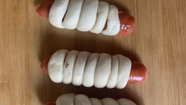 香肠馒头卷,二次发酵