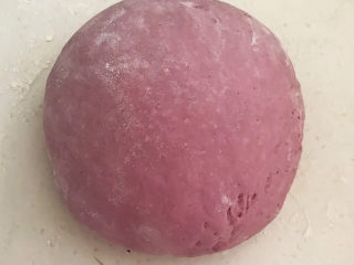 紫薯玫瑰花馒头,揉面排气