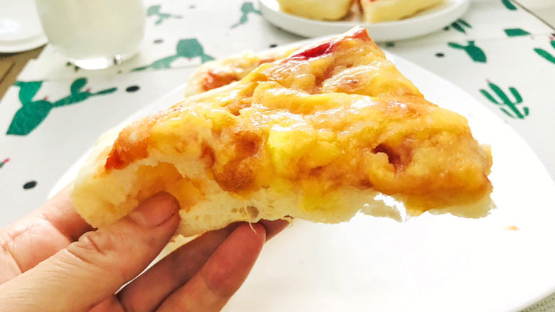 芝士榴莲披萨,吃不够的榴莲披萨