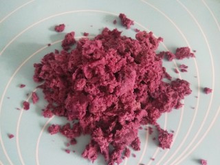 紫薯玫瑰花卷,倒在面板？