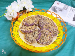 紫薯芝麻饼,成品图！