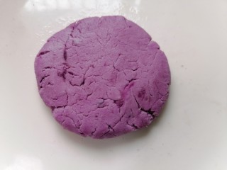 紫薯芝麻饼,按扁