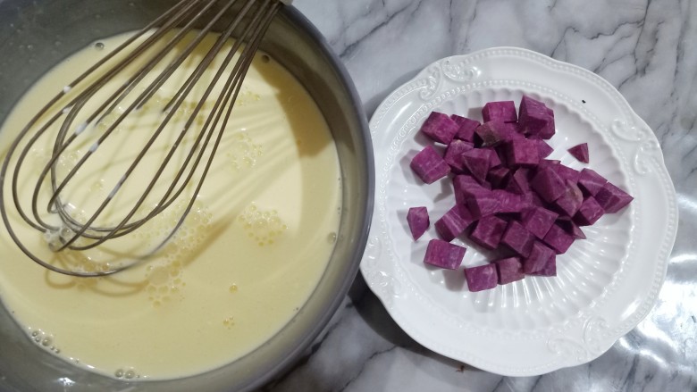 紫薯挞,准备好材料