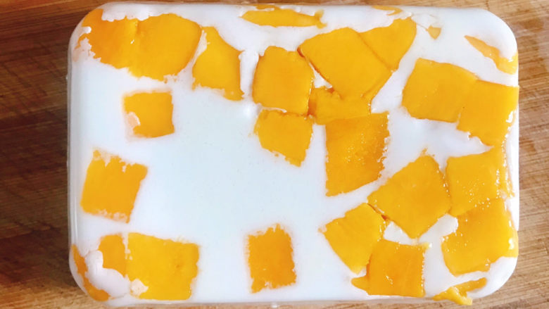 芒果🥭牛奶果冻,倒扣脱模