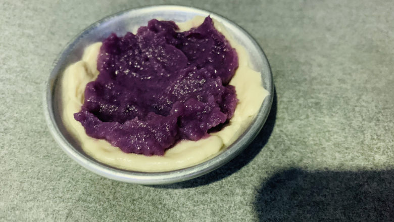 紫薯挞,加上紫薯泥