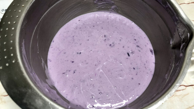 糯米紫薯糕,颜色也非常好看
