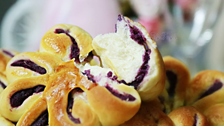 南瓜紫薯包,成品8