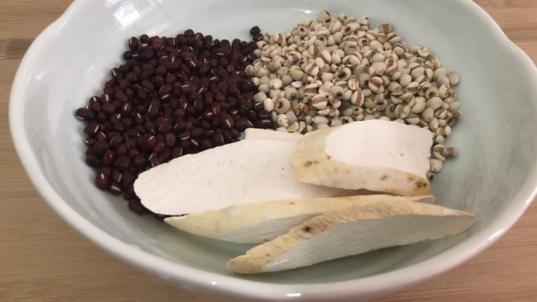 红豆薏米糊,准备食材