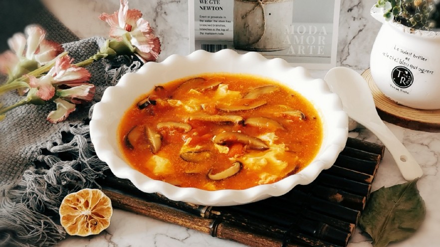 西红柿香菇汤