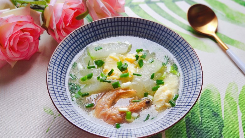冬瓜鸡蛋汤,健康又美味