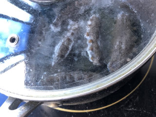 海参的泡发,不要打开锅盖，等冷却后再开大火煮开，转小火煮20分钟。