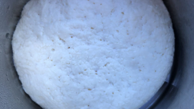 全麦炼乳吐司,发酵至两倍大小，出现孔洞即可。