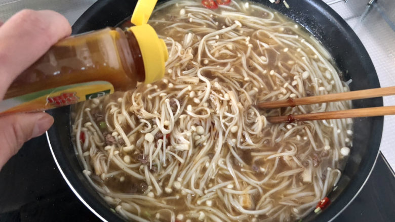 蚝油金针菇,半茶匙太太乐鸡汁