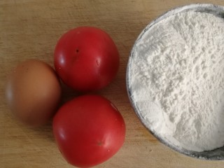 西红柿面疙瘩,主要食材。