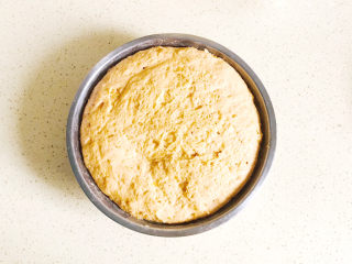 板栗饼,大约一个小时就可以发酵成原来两倍左右，就是发酵到位