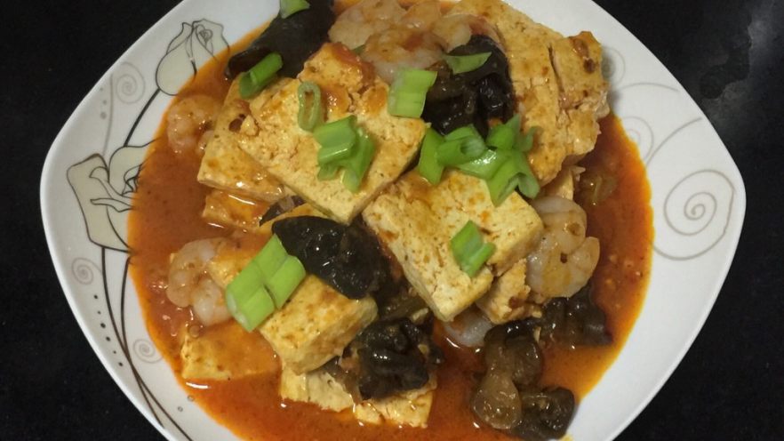 虾仁番茄豆腐