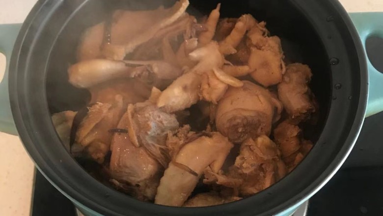 砂锅鸡,文火炖1个小时