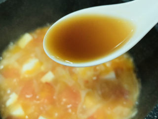 番茄豆腐汤,加料酒