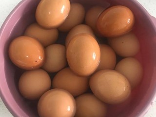 茶叶蛋,刚买回来的鸡蛋放到冷水里洗干净