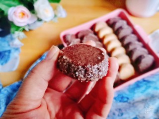 网红莎布蕾曲奇饼干（原味+巧克力口味）,成品图1