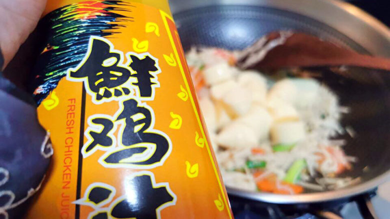 金针菇日本豆腐,有条件来点鲜鸡汁