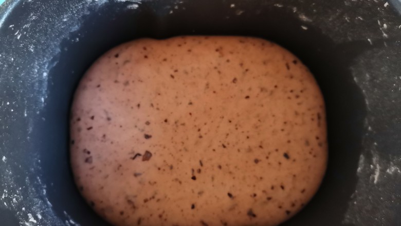 奶香紫米吐司面包（面包机版）,发酵好的面团明显变大