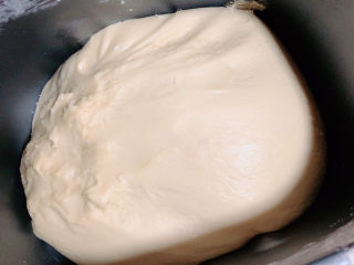 蜂蜜小面包,将面揉至完全阶段，能撑出非常强韧的薄膜。开始进行发酵。
