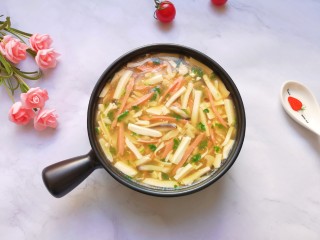 白玉菇豆腐汤