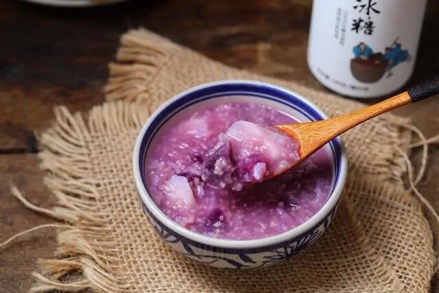 紫薯小米粥,赶快试试吧！