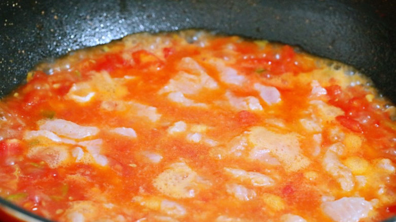 茄汁龙利鱼,继续煮3-4分钟