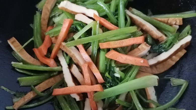 芹菜胡萝卜豆干图片