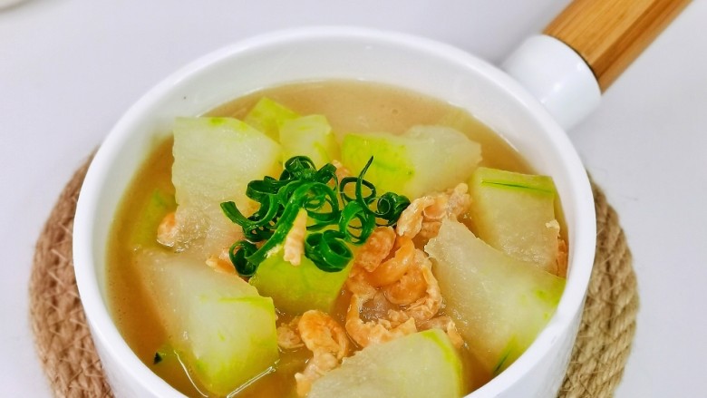 冬瓜虾米汤,适合一日三餐的一道低脂汤。