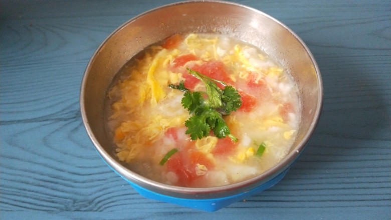 西红柿疙瘩汤,成品图