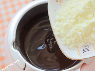 解腻助消化的必备小零食，真的百吃不厌～,100g黑巧克力加热融化，加入10g酸奶粉搅匀后装入裱花袋。