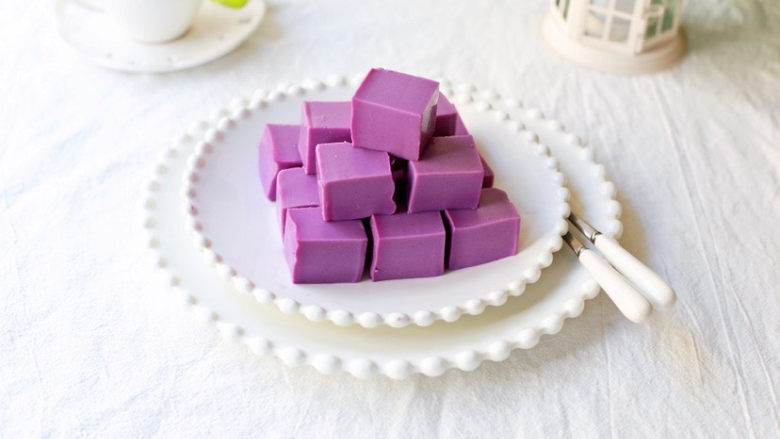 紫薯布丁,成品图