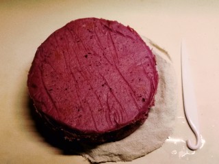 紫薯发糕,脱模。
