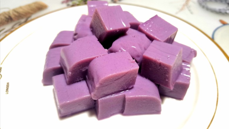 紫薯布丁,紫薯布丁成品图